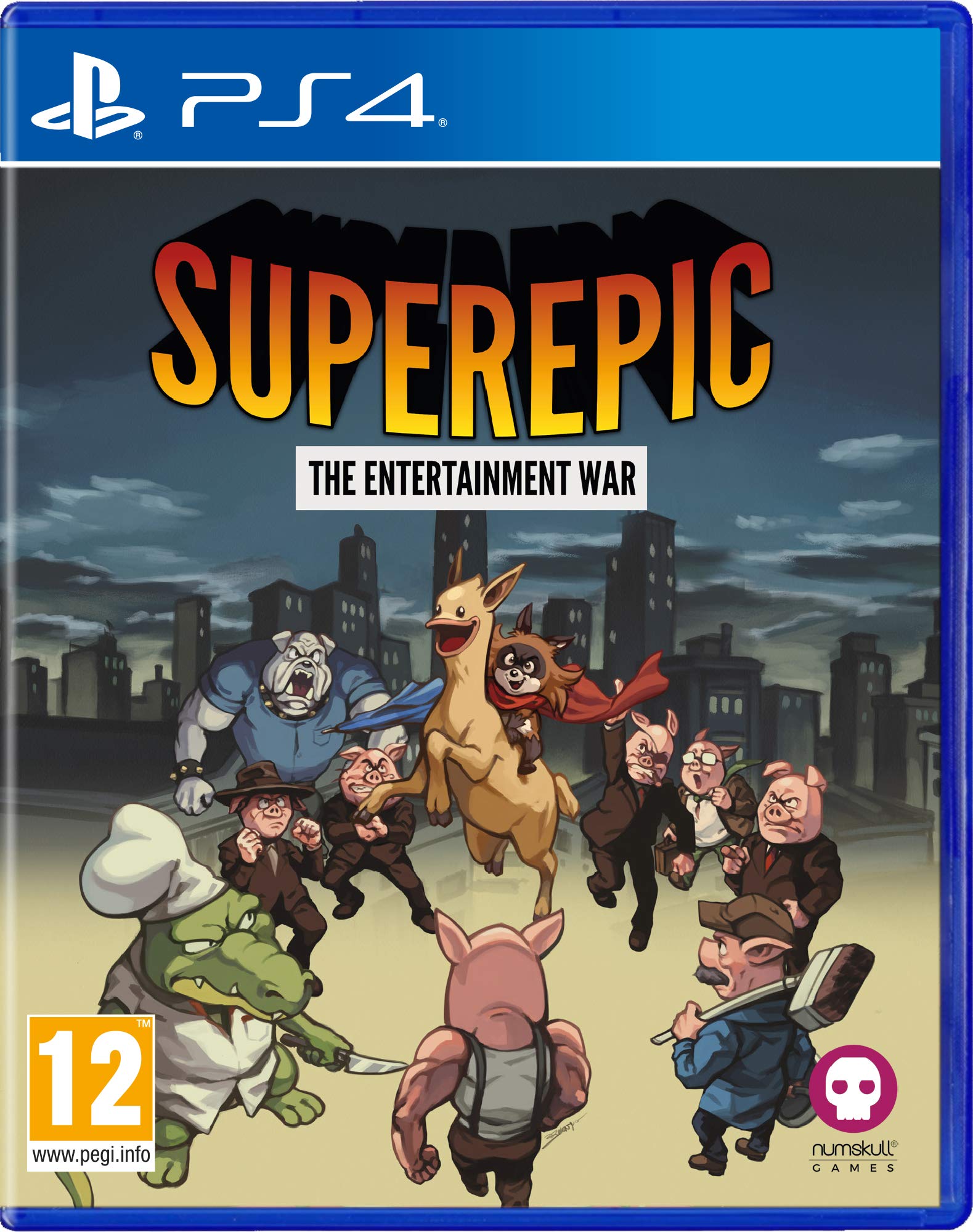 Numskull Games SuperEpic: The Entertainment War - Videojuego Metroidvania de Acción y Aventura con Sátira y Humor Numskull Games SuperEpic: The Entertainment War - Videojuego Metroidvania de Acción y Aventura con Sátira y Humor